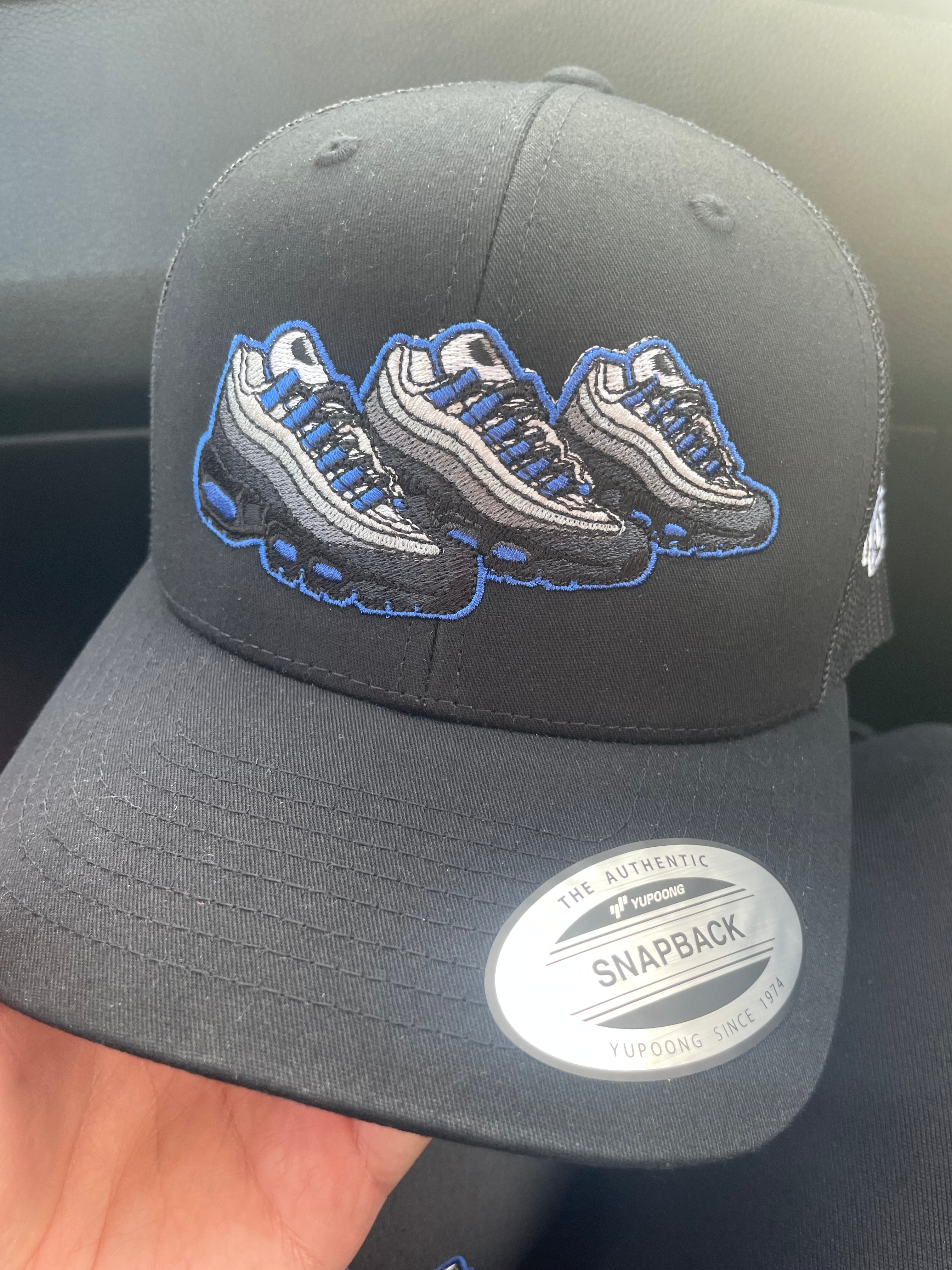 Blue Sparks Cap - BLACK