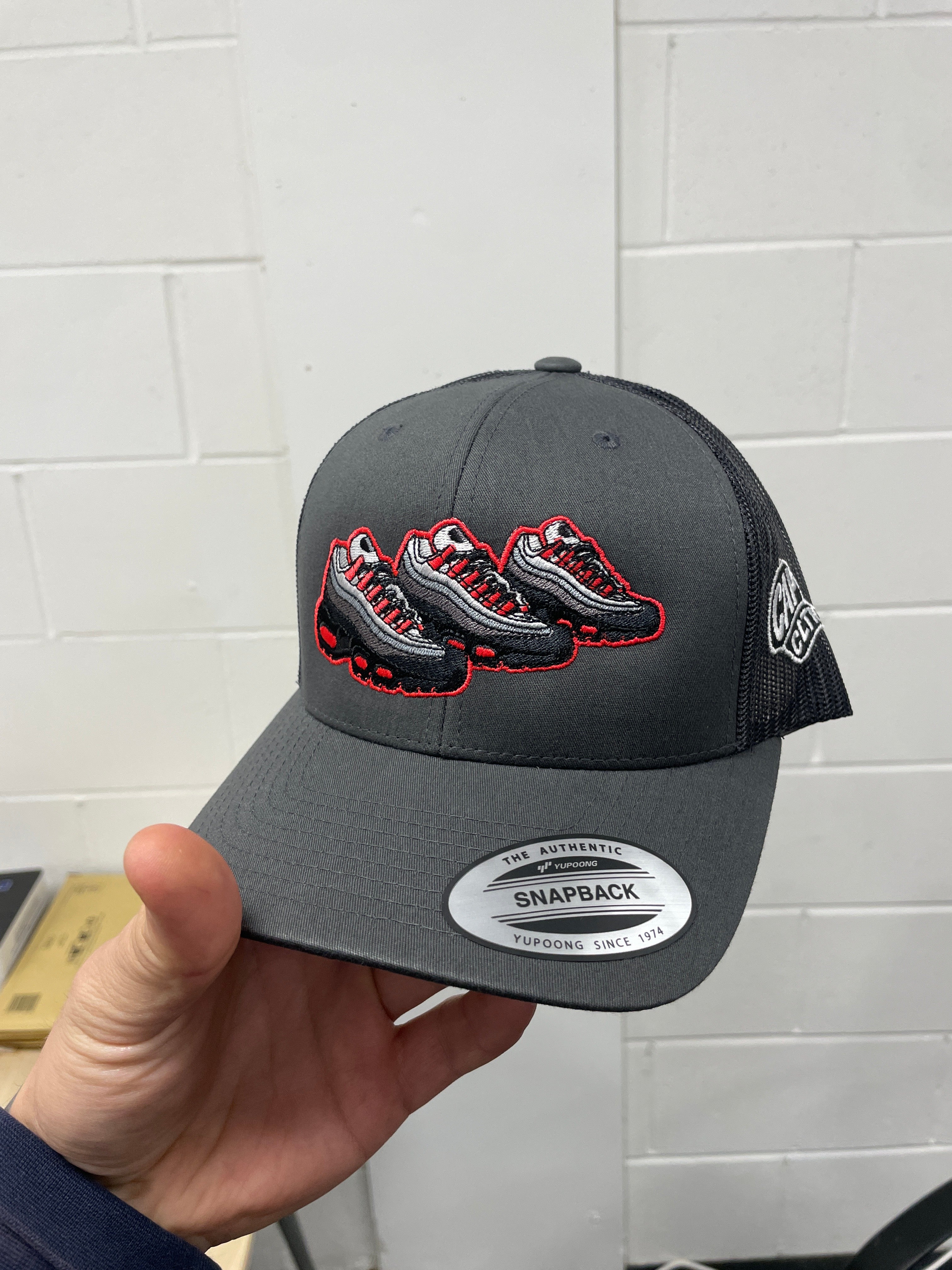 Red solar cap - GREY