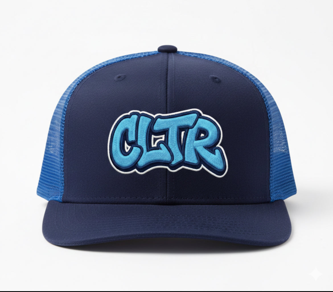 CLTR graffiti logo - NAVY