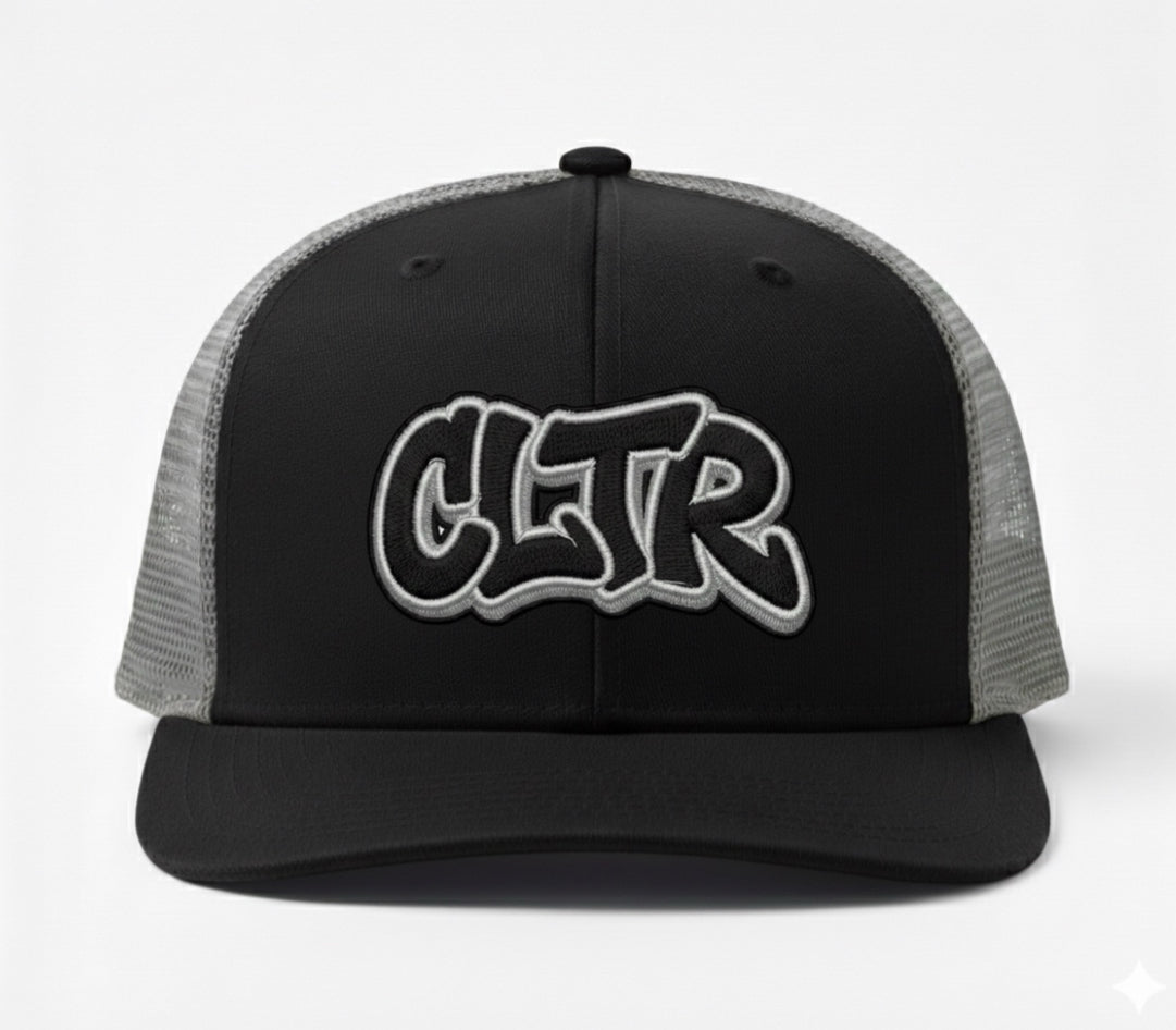 CLTR graffiti logo - BLACK/GREY