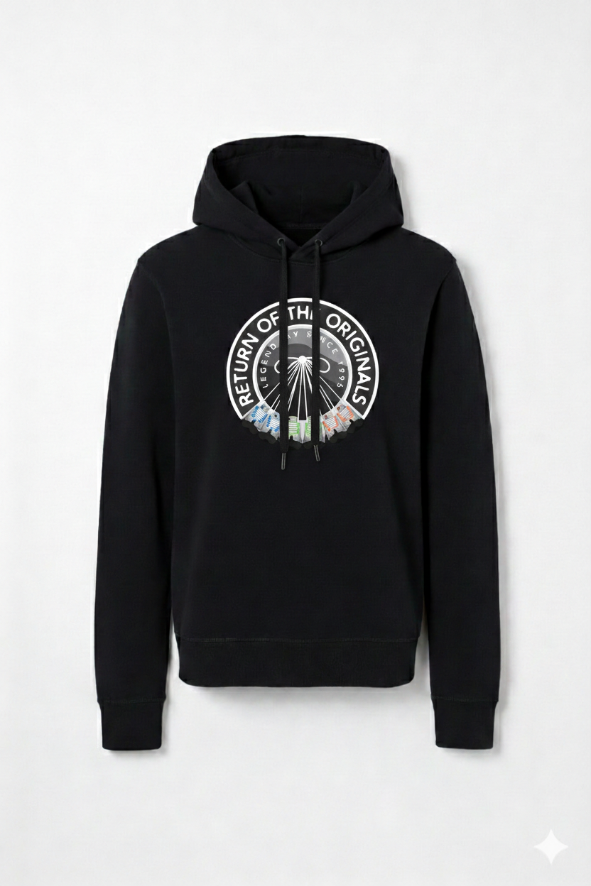 Return of original HOODIE - BLACK