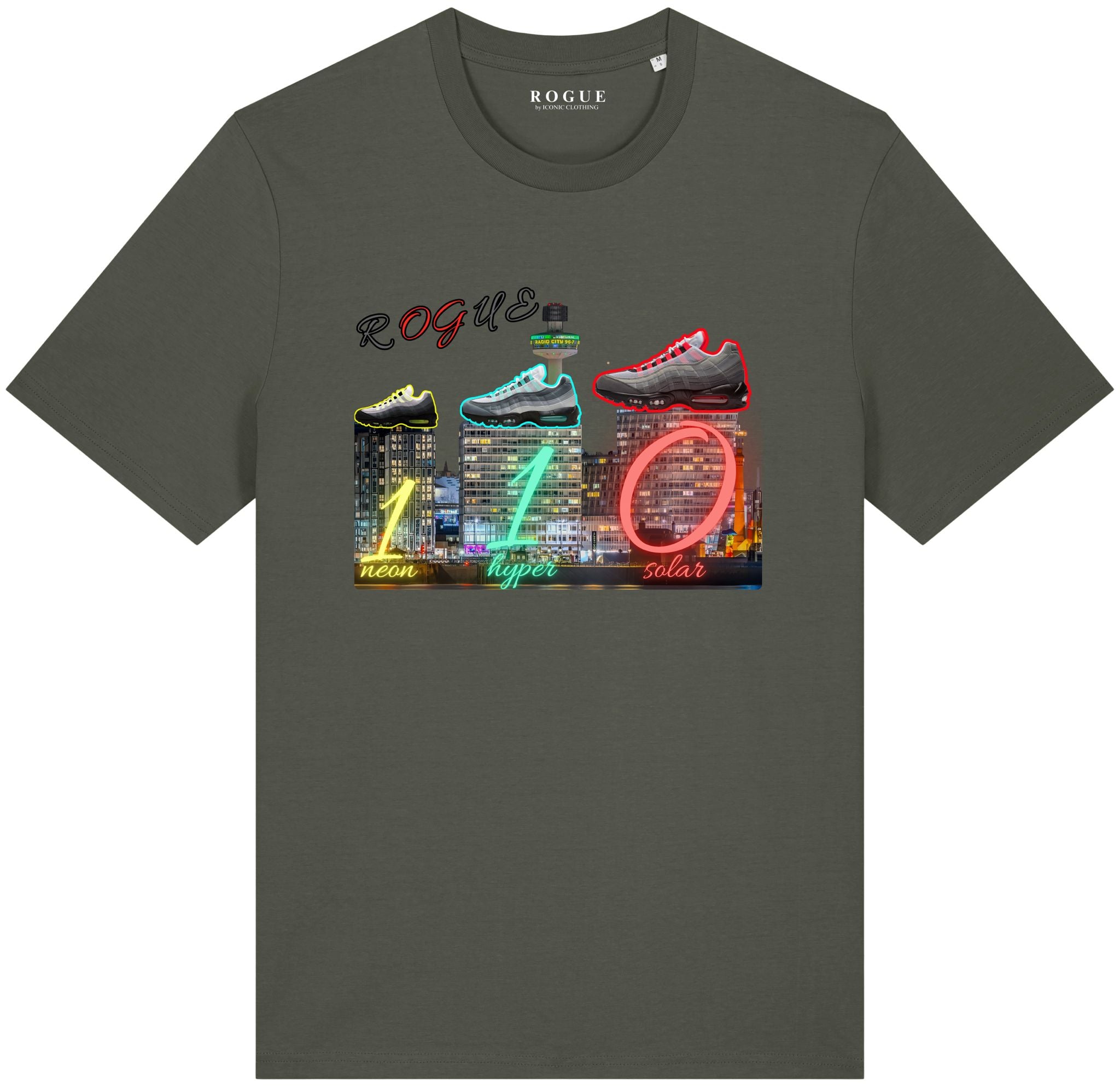 ROGUE 110s WATERFRONT T-SHIRT - CHARCOAL GREY